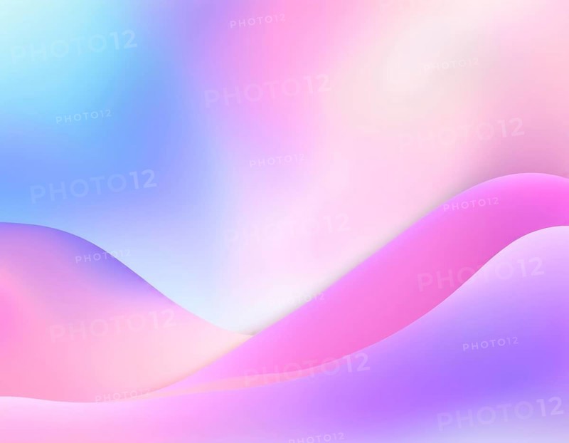 Abstract pastel gradient with fluid waves in pink and blue tones, creating a soft and dreamy feeling, AI generated