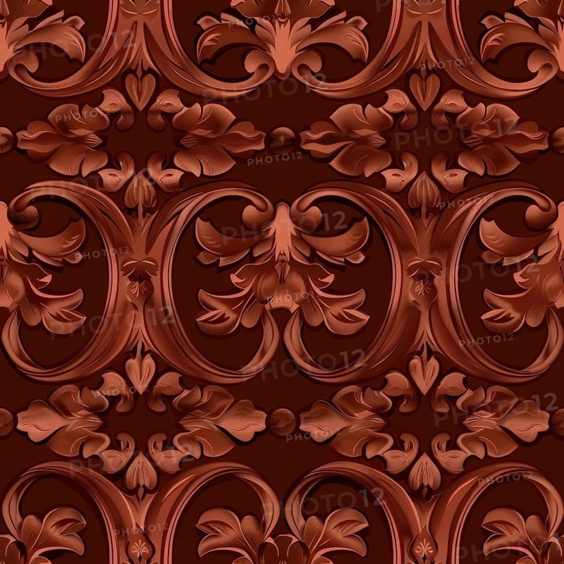 Rosewood seamless pattern, wooden texture AI generated