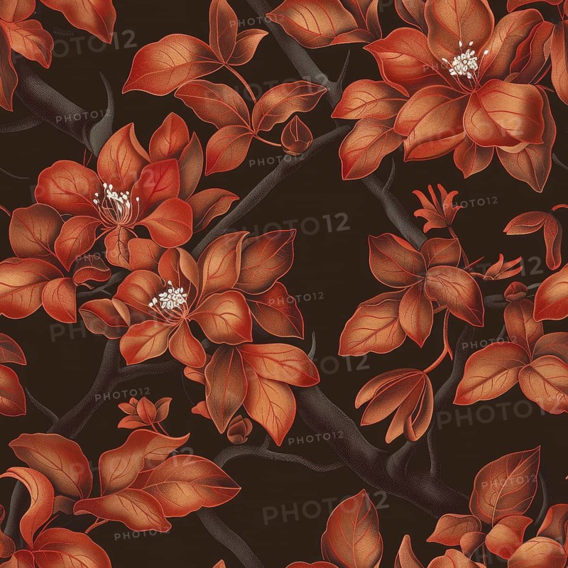 Rosewood seamless pattern, wooden texture AI generated