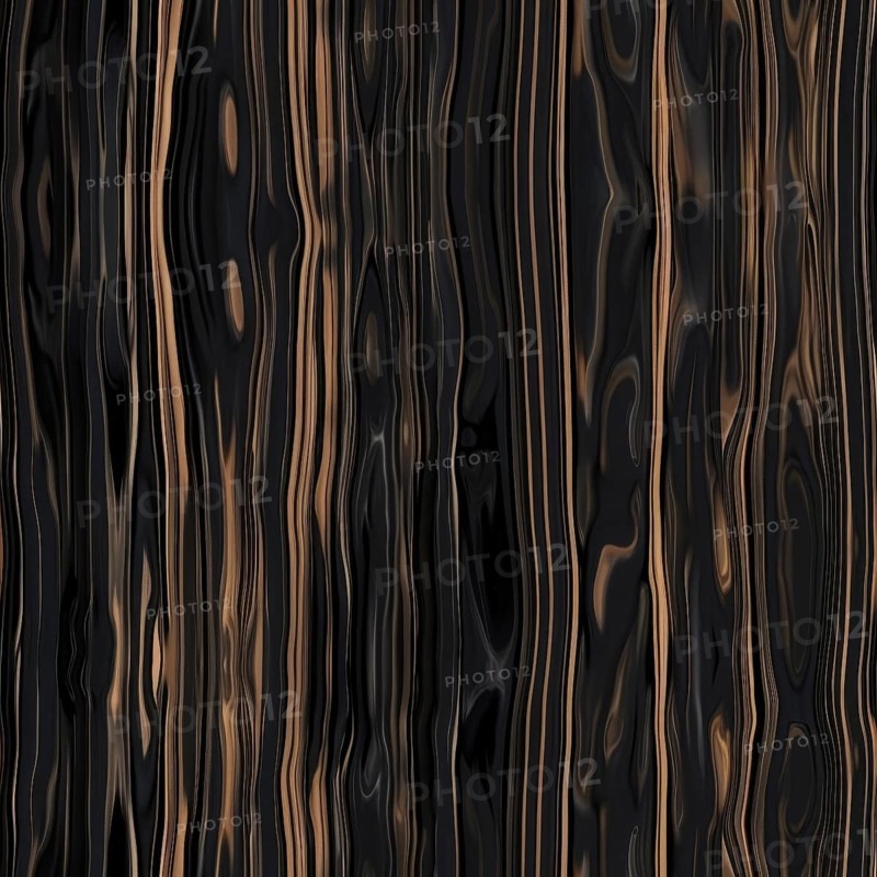 Black Ebony wood seamless pattern, wooden texture AI generated