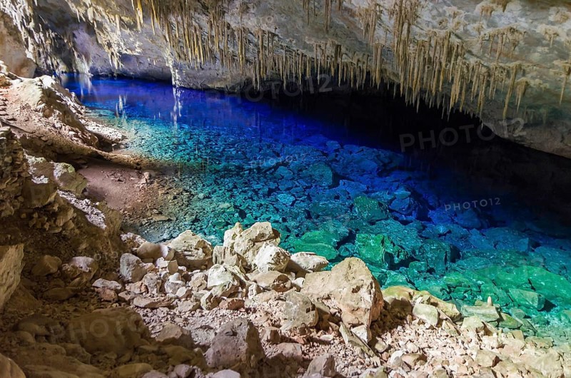Beautiful cave of the City of Bonito in Matogrosso do Sul, Brazil, South America