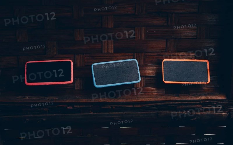 Various colors mini notice boards made of wood