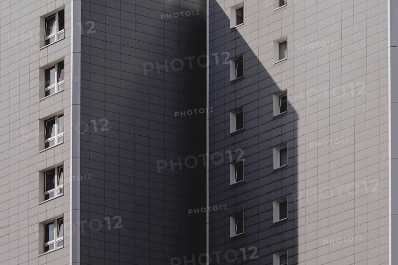 Blocks of flats in Marzahn, photographed in Berlin, 07/08/2024