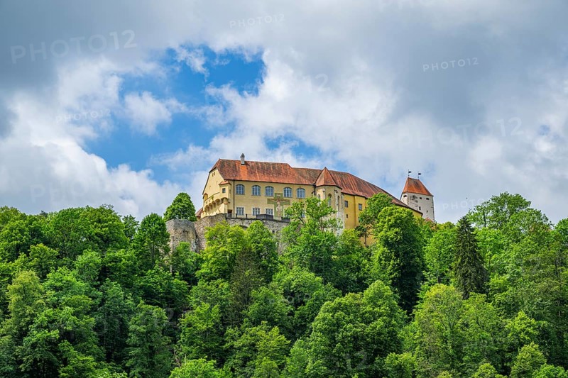 View on Castle Neuburg am Inn, Austria, Europe