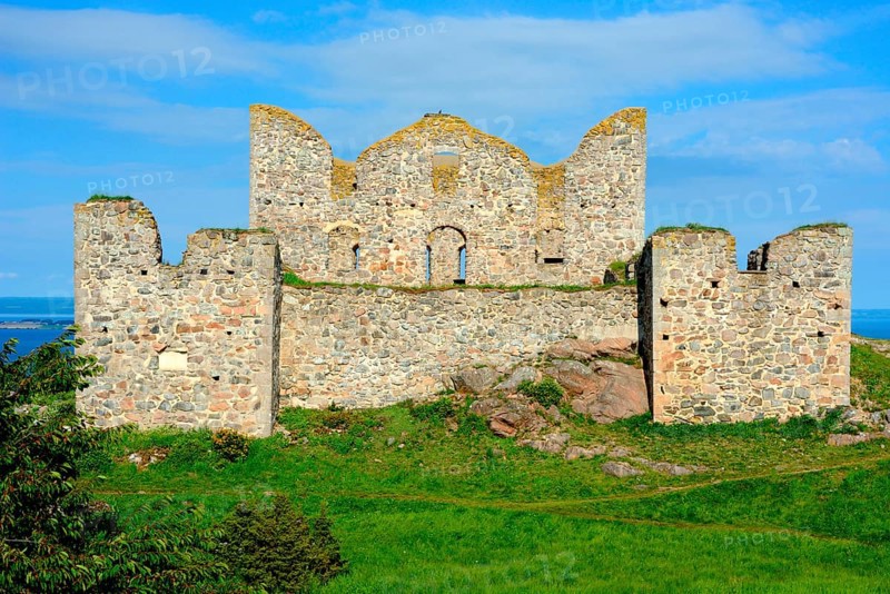 Brahehus, Gränna, SmalandBrahehus castle ruins at Gränna, built by Per Brahe in 1637 and burnt down in 1708, Jönköping municipality, Smaland county, Sweden, Scandinavia, Europe