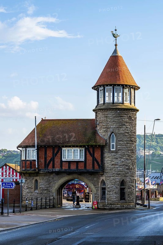 Marina and Harbour over Vincent Pier, Scarborough, North Yorkshire, England, United Kingdom, Europe