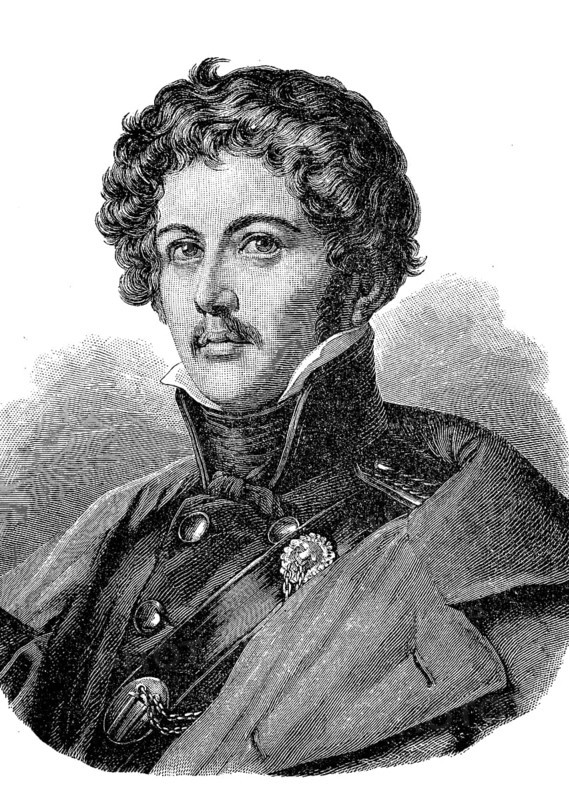 Carl Theodor Körner, 23 September 1791, 26 August 1813, a German writer and freedom fighter, Historical, digital reproduction of an original from the 19th century