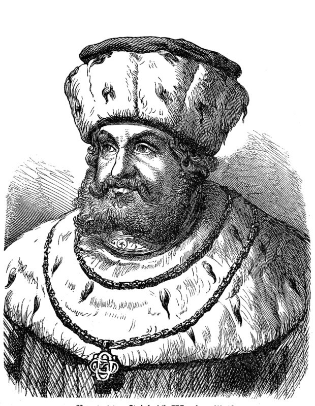 Frederick III or Frederick the Wise of Saxony, 17 January 1463, 5 May 1525, was Elector of Saxony from 1486 until his death in 1525, Historical, digital reproduction of an original from the 19th century