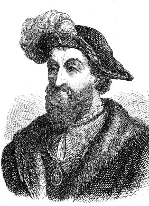 Francis I, 12 September 1494, 31 March 1547, also called the Knight-King, le Roi-Chevalier, was a French king from the House of Valois-Angouleme, Historical, digital reproduction of an original from the 19th century