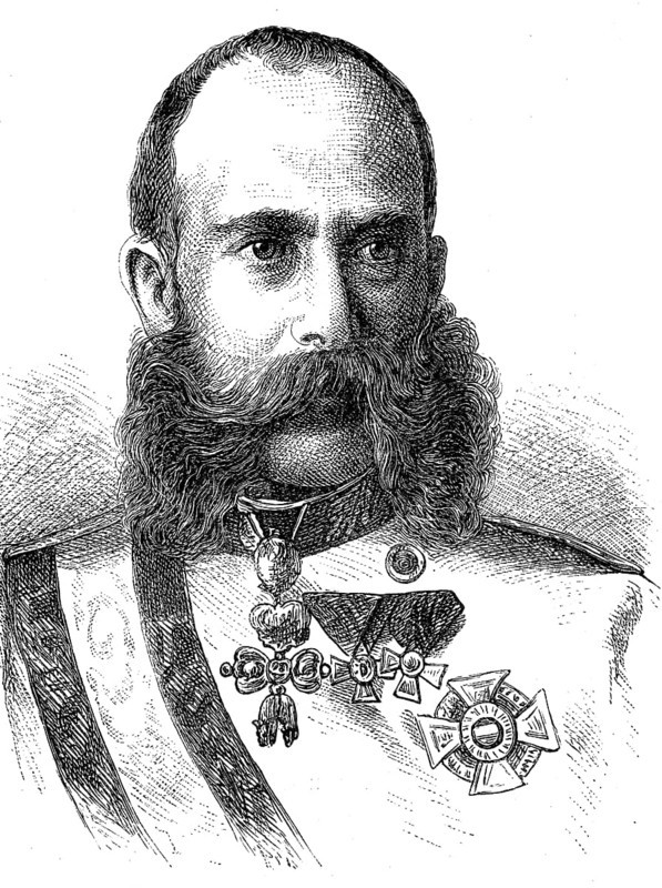 Franz Joseph I, 18 August 1830, 21 November 1916, also Archduke Franz Joseph Karl of Austria from the House of Habsburg-Lorraine, was Emperor of Austria from 2 December 1848 until his death, Historical, digital reproduction of an original from the 19th century