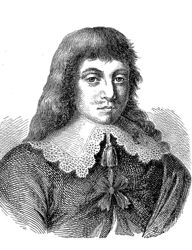 Paul Fleming, 5 October 1609, 2 April 1640, a German physician and writer. He is considered one of the most important lyricists of German Baroque literature, Historical, digital reproduction of an original from the 19th century