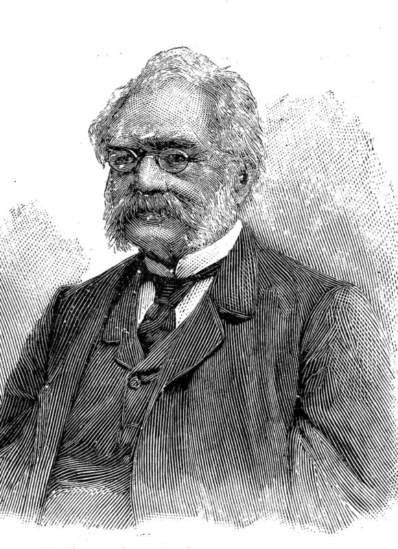 Ernst Werner Siemens, from 1888 von Siemens, 13 December 1816, 1892, a German inventor, electrical engineer and industrialist, Historical, digital reproduction of an original from the 19th century