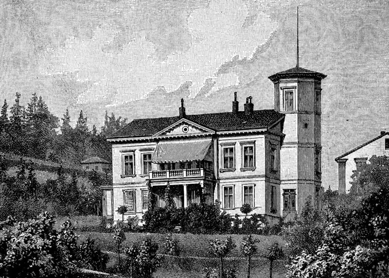 House of Eugenie Marlitt in Arnstadt, Friederieke Henriette Christiane Eugenie John, 5 December 1825, 22 June 1887, one of the most widely read German writers of the 19th century, Historical, digital reproduction of an original 19th century artwork