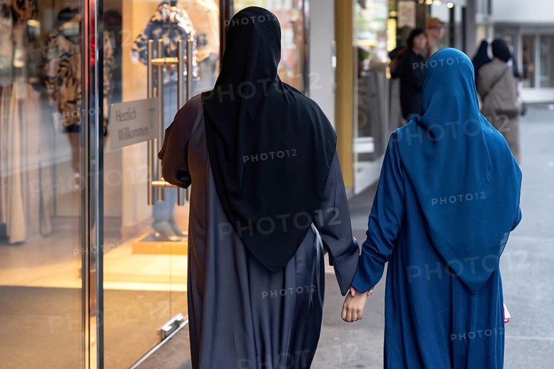 Women with headscarves