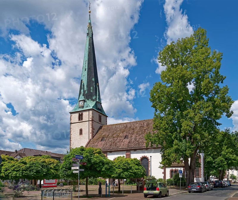 Luther Church on the church square in the centre of Holzminden. Weserbergland, Lower Saxony, Germany, Europe