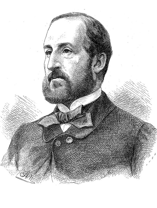 Guillaume Victor Emile Augier, 17 September 1820, 25 October 1889, a French playwright, lyricist and librettist, Historical, historical, digital reproduction of an original from the 19th century