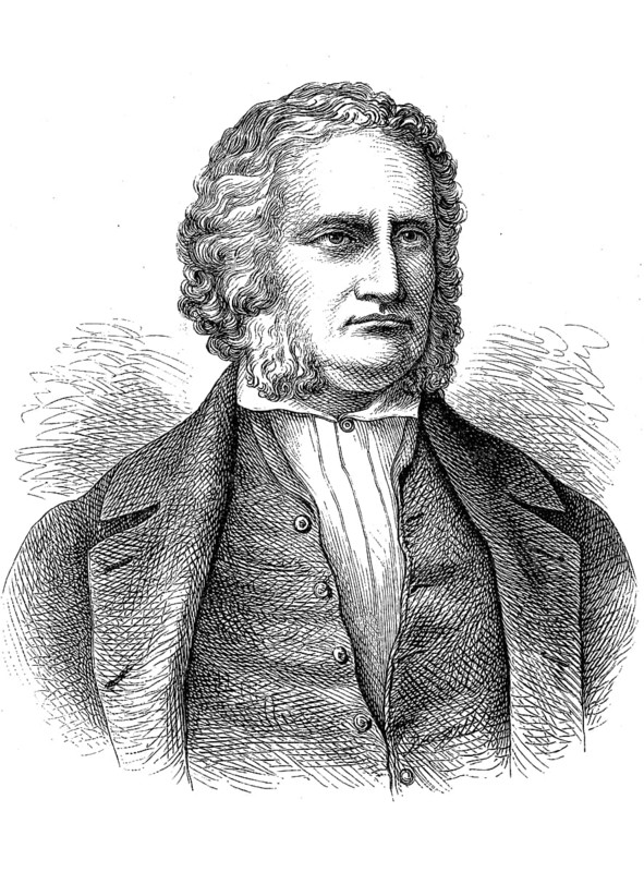 John James Audubon, John James La Forest Audubon, 26 April 1785, 27 January 1851, an American ornithologist and draughtsman, Historical, historical, digital reproduction of an original from the 19th century