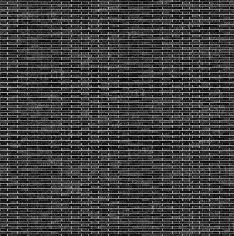 A uniform black and gray brick wall pattern, showing a regular texture of rectangular bricks