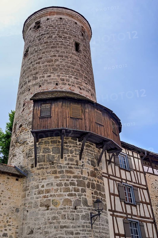 Thieves' Tower, Upper Town Wall, Isny, Baden-Württemberg, Germany, Europe