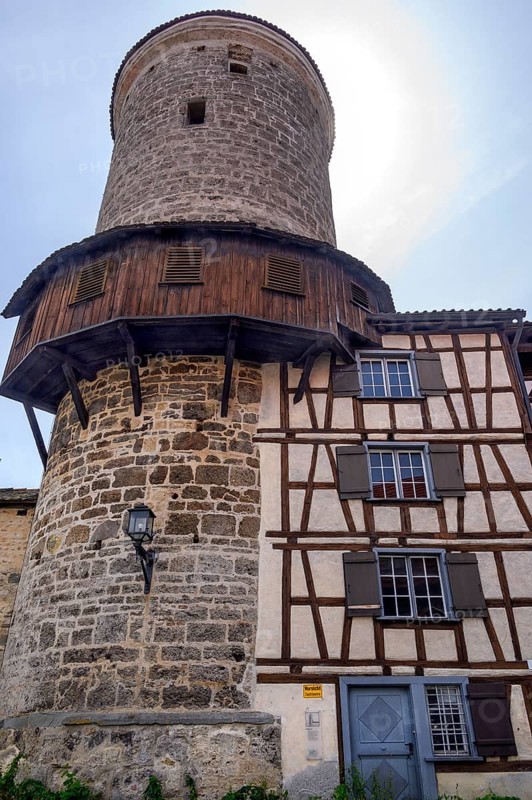 Thieves' Tower, Upper Town Wall, Isny, Baden-Württemberg, Germany, Europe