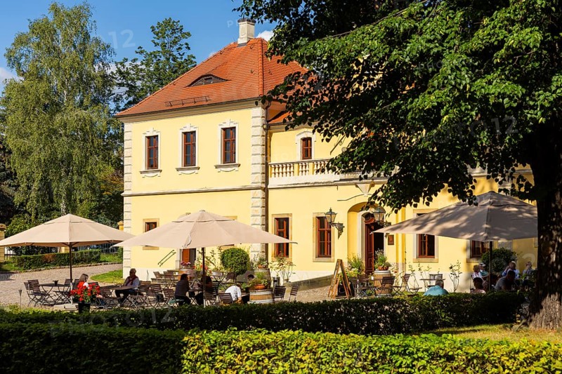 Proschwitz Castle is a castle in the neo-baroque style in the Meissen district of Proschwitz in the district of Meissen. Attached to it is Saxony's oldest still existing private winery in Proschwitz. Since 2021, the vinotheque has been located in the old servants' house at Proschwitz Castle, Meissen, Meissen, Saxony, Germany, Europe