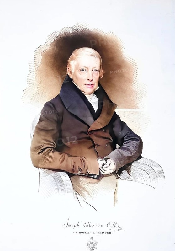 Joseph Leopold Edler von Eybler (born 8 February 1765 in Schwechat near Vienna, died 24 July 1846 in Vienna) was an Austrian composer, Historical, digitally restored reproduction from a 19th century original, Record date not stated