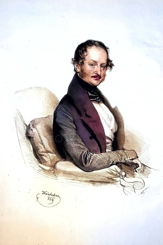 Josef August Graf Seilern (1793-1861), genealogist and contributor to the Gotha' schen Almanach, k. k. Kämmerer, Ehrenkurator der Ersten österreichischen Sparcasse, Historical, digitally restored reproduction from a 19th century original, Record date not stated