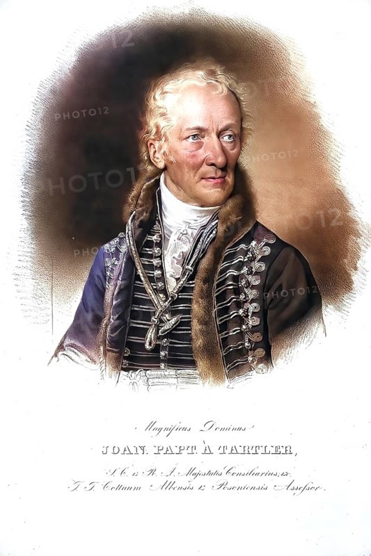 Johann Baptist Tartler, 1753, 1825, Comes of the Transylvanian Nation, Historical, digitally restored reproduction from a 19th century original, Record date not stated