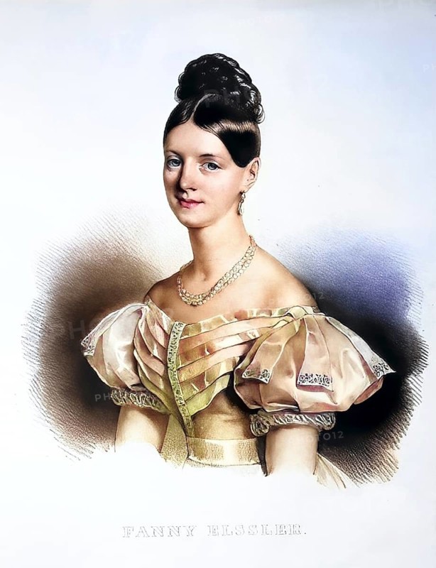 Fanny Elssler, real name Franziska Elssler (born 23 June 1810 in Gumpendorf, died 27 November 1884 in Vienna), was a world-famous Austrian ballerina, Historical, digitally restored reproduction from a 19th century original, Record date not stated