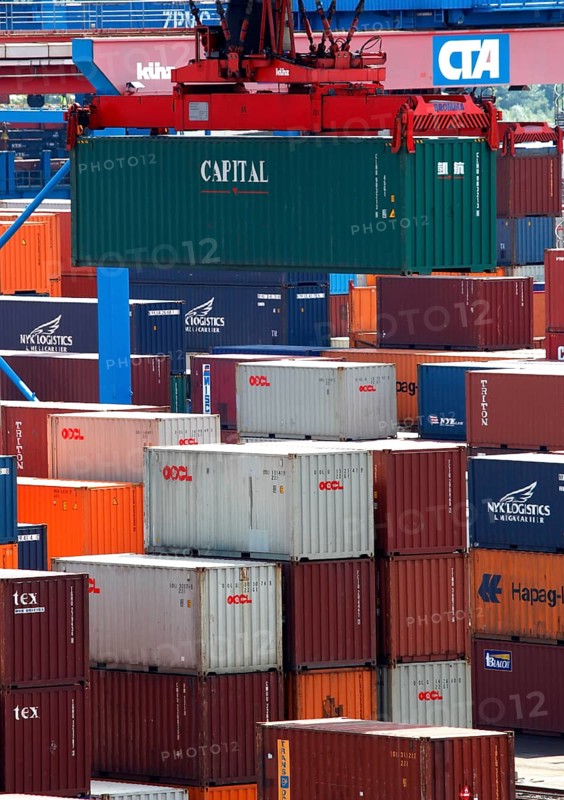 Hamburg, 19 June 2009, Container Terminal Altenwerder, Hamburger Hafen und Logistik AG, HHLA, Hamburg, Germany, Europe