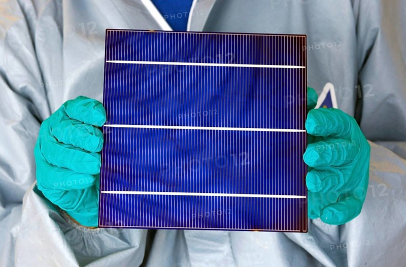 Freiberg, 08.02.2010, Solar cell, Freiberg, Germany, Europe