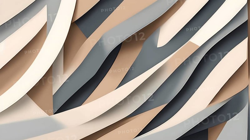 Minimalist illustration depicting visual language for harmony, AI generated