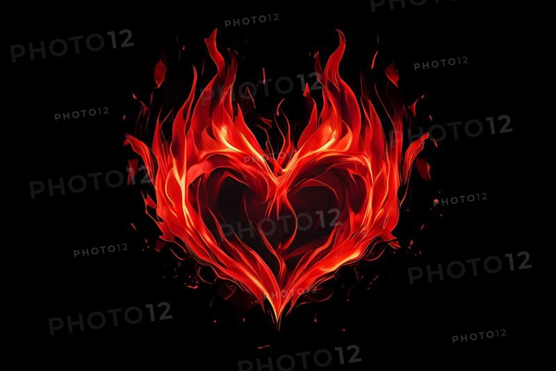 Abstract minimalist love themed wallpaper illustration, AI generated