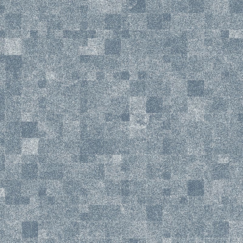 An abstract pixelated pattern with varying shades of blue and white, resembling a digital mosaic
