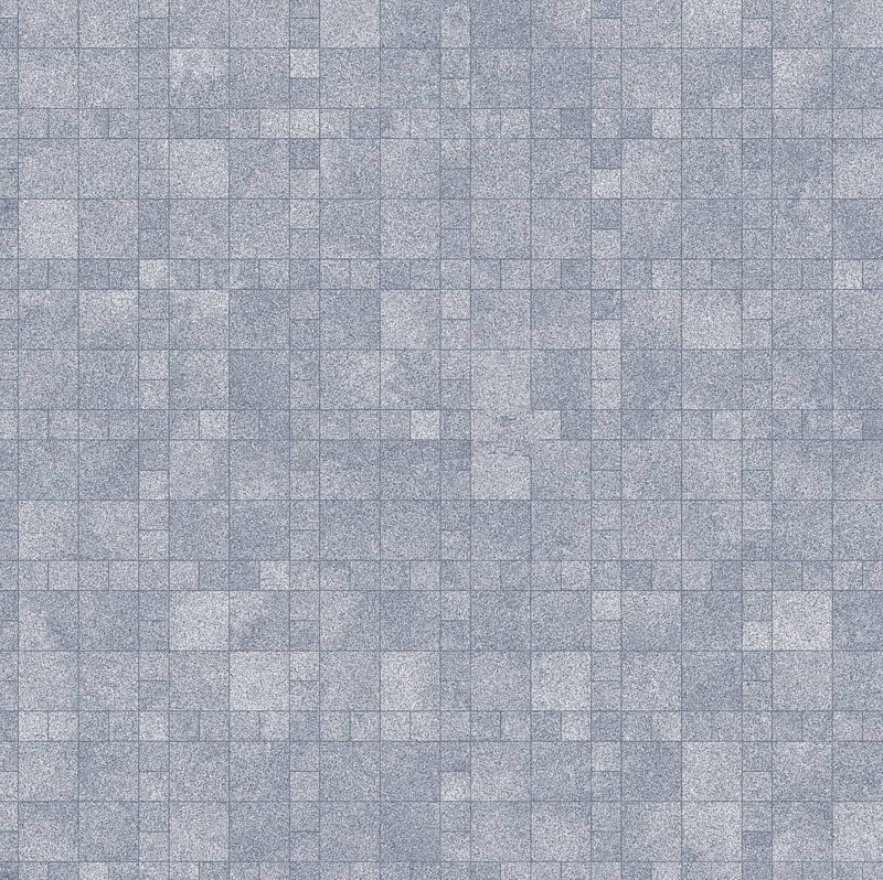 Gray mosaic tile pattern comprising small square shapes creating a textured and geometric look