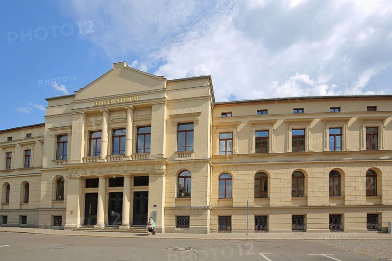 Courthouse, justice centre, state court, historic palace, Gera, Thuringia, Germany, Europe