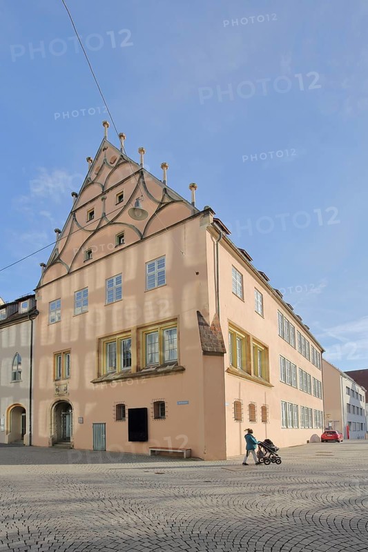 Gothic wheelhouse built in 1534, Weinhof, Ulm, Baden-Württemberg, Germany, Europe