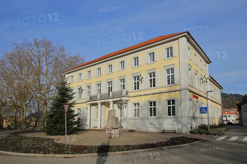 Fürstenberger Hof built in 1902, former bathing hotel and today's savings bank, Haslach, Kinzigtal, Southern Black Forest, Black Forest, Baden-Württemberg, Germany, Europe