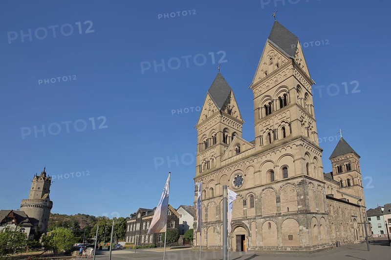 Late Romanesque Church of the Assumption of the Virgin Mary and Round Tower, Cathedral Square, Andernach, Rhineland-Palatinate, Upper Middle Rhine Valley, Germany, Europe