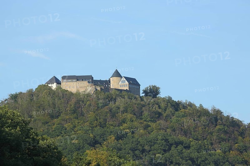View of castle in Waldeck, Kellerwald National Park, Edersee, Waldeck, Hesse, Germany, Europe