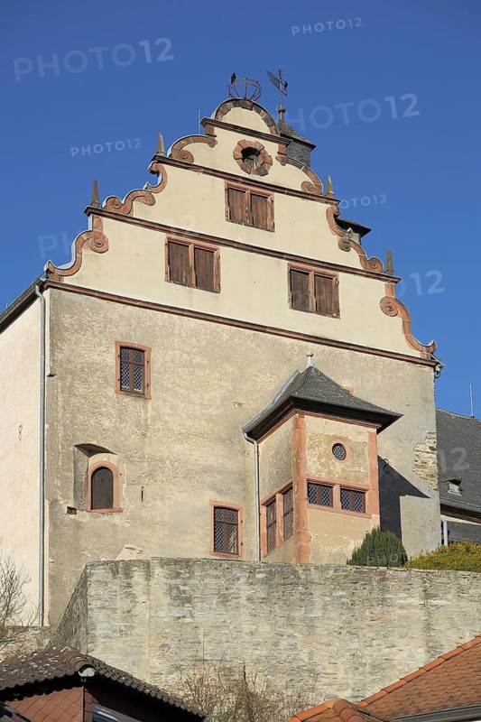 Building of castle built 13th century, landmark, Kronberg, Taunus, Hesse, Germany, Europe