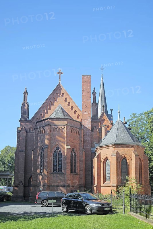 Neo-Gothic St Augustine of Canterbury or English church built 1863-1865, Saint, Anglican, Wiesbaden, Hesse, Germany, Europe