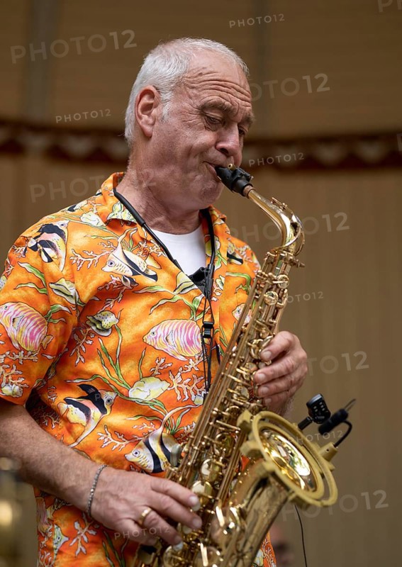 Saxophonist Ulrich Schneider of the jazz band LoT Late on Tuesday, Stuttgart, Baden-Württemberg, Germany, Europe