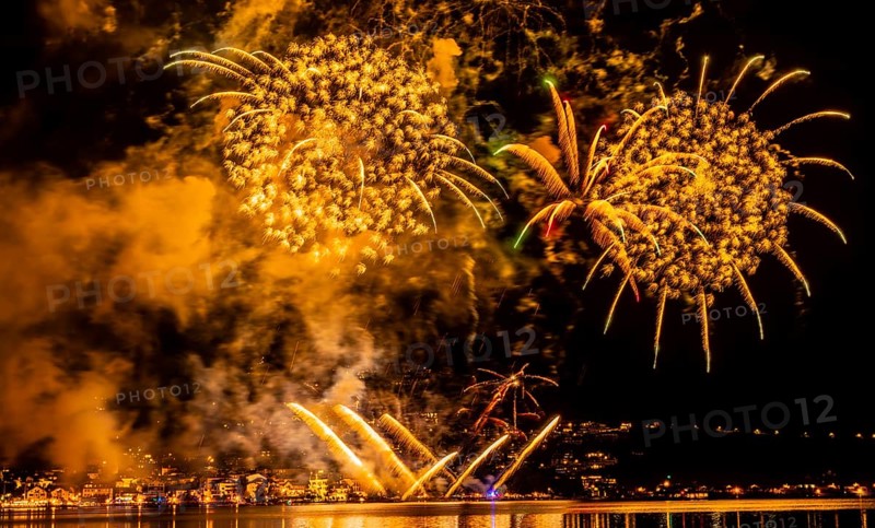Fireworks, lake, lake festival, Zell am See, Pinzgau