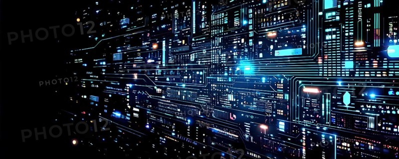 Cyber technology mosaic wallpaper illustration in digital art, AI generated
