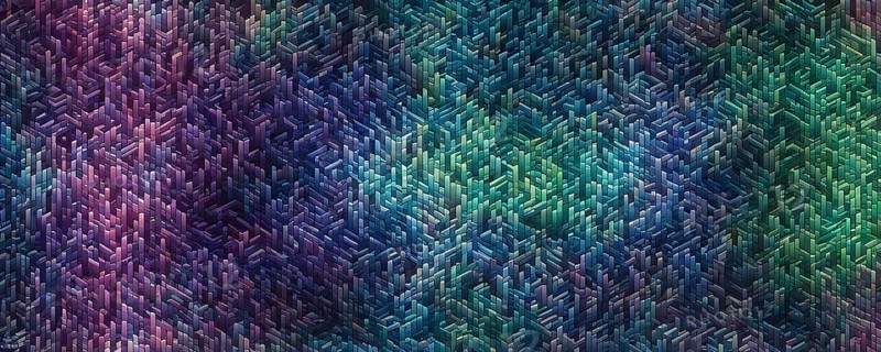 Cyber technology mosaic wallpaper illustration in digital art, AI generated