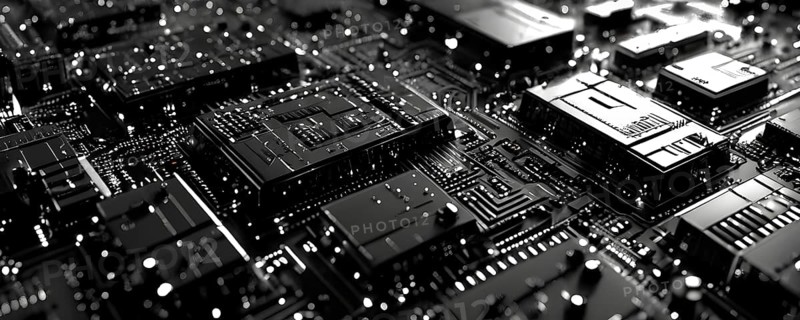 Cyber technology mosaic wallpaper illustration in digital art, AI generated