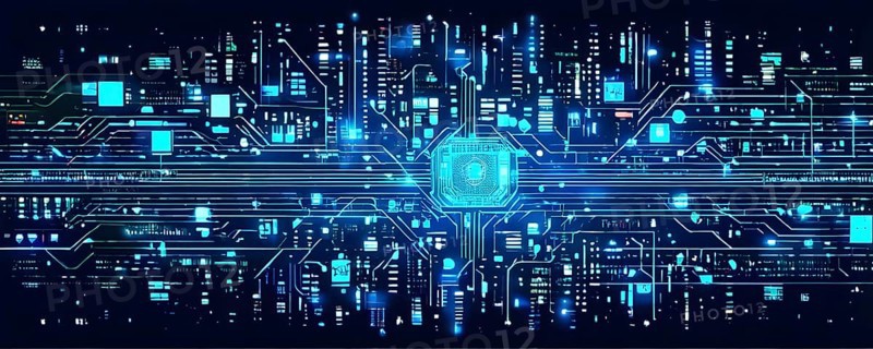 Cyber technology mosaic wallpaper illustration in digital art, AI generated