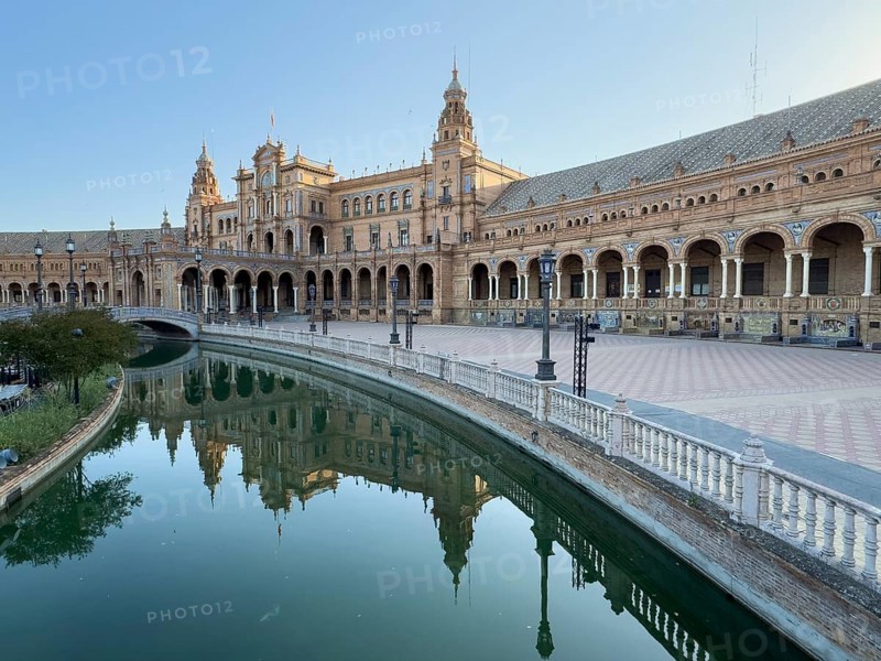 Plaza de Espana, Seville, Andalusia, Spain, Europe