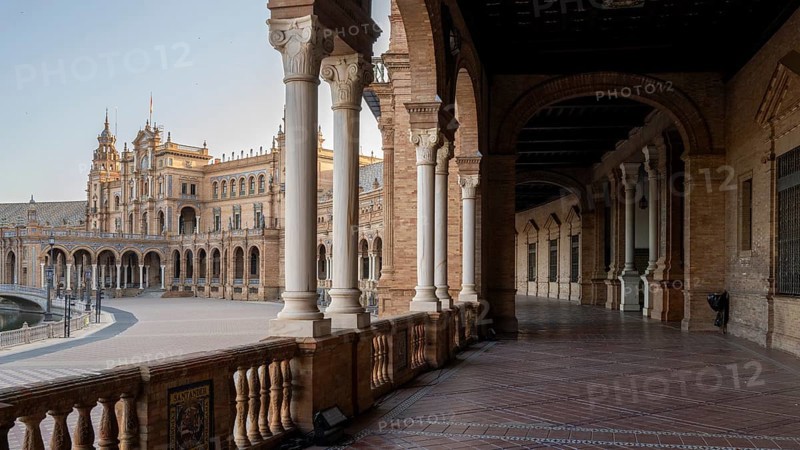 Plaza de Espana, Seville, Andalusia, Spain, Europe